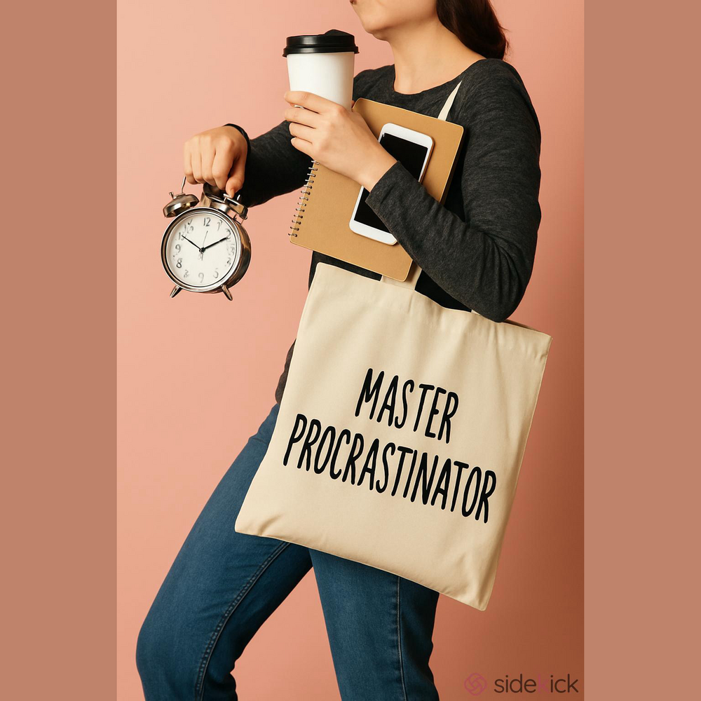 ($7) Master Procrastinator Tote
